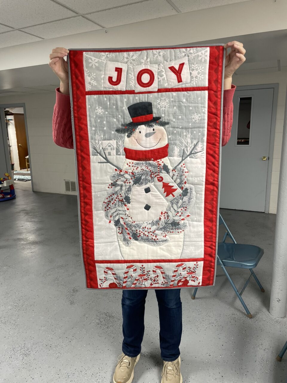 Joyful Snowman Wall Hanging